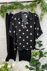 Black/Polka Dot