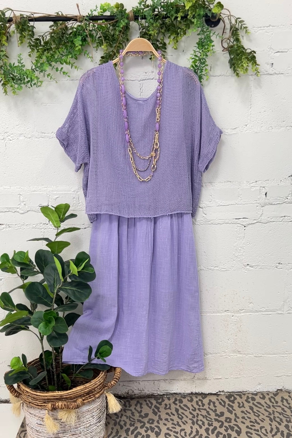 Holly Dress  JACOPO Lavender One Size 