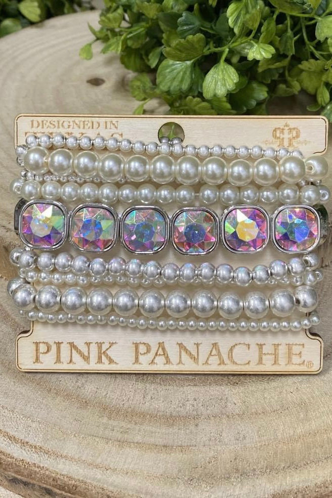 Grand Bracelet  Pink Panache AB/Silver  