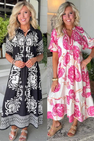 Distinction Black  & Springtime Pink