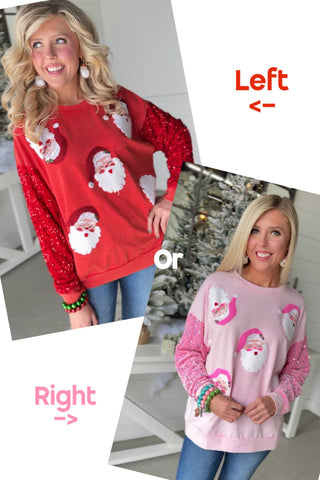 Blingy Fuzzy Santa