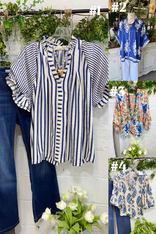 Mission, Madrid, Flirty Florals, & Sutton