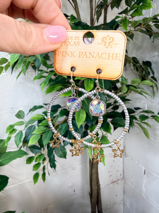 Sweet Star Earrings Silver by Pink Panache