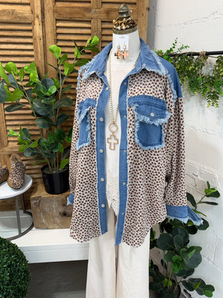 Cover Your Tracks Top Denim Mix