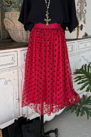 Arley Skirt Burgundy by Oddi