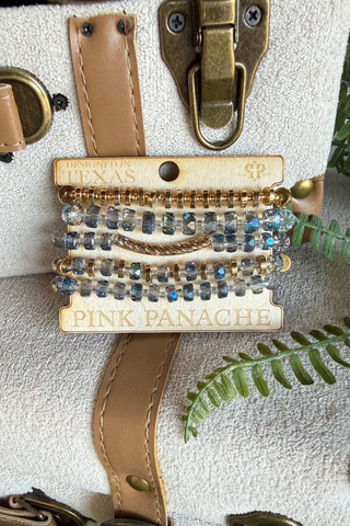 Malia Bracelet Set Blue by Pink Panache
