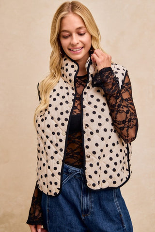 Lotsa Dots Vest Cream by Bibi