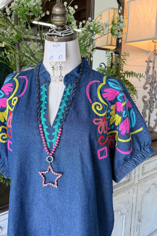 Sweet Summer Top Denim by Umgee