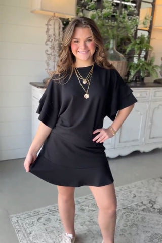 Reagan Skort Set Black by Umgee