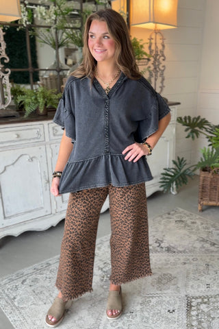 Lotta Leopard Pants Brown by Jodifl Pants Jodifl
