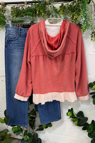 Promise Me Top Coral by POL