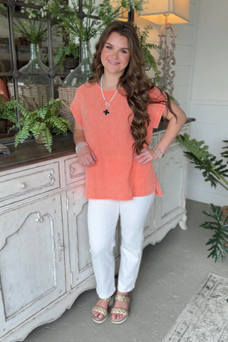 Cozy Days Top Coral Shirts & Tops Zenana