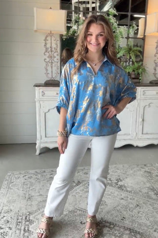 Shimmy Shine Blue Mix by Jodifl limited stock Shirts & Tops Jodifl