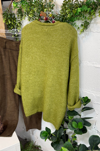 Gleeful Cardigan Set Moss by POL