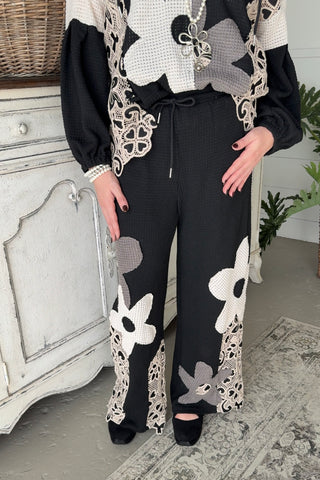 Daisy Duo Pants Black/Grey Pants Davi & Dani