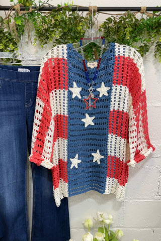 Red White and Beautiful Sweater