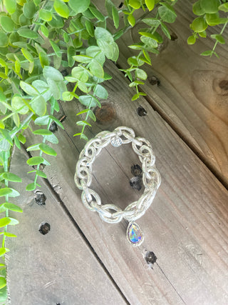 Shackled Bracelet Silver by Pink Panache Bracelets Pink Panache