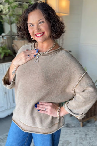 Harbin Sweater Mocha Sweater Blu Pepper