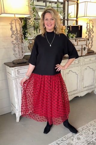Arley Skirt Burgundy by Oddi