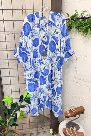 Budding Romance Dress Blue