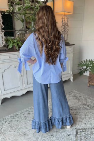 Juanita Top Blue Shirts & Tops Vine & Love