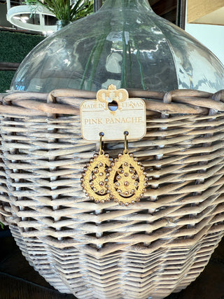 Sparkle Sparkle Earrings Champagne by Pink Panache Earrings Pink Panache