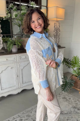 Whimsical Top Ivory