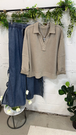 Charleston Top Lt Mocha by Easel