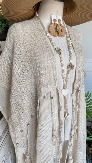 Danielle Cardigan Natural by Pol Clothing Cardigan Pol Clothing