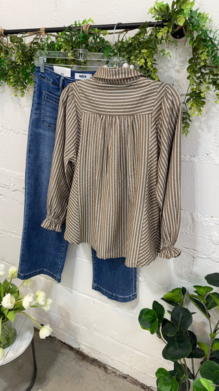 Dillon Top Mocha by Umgee Shirts & Tops Umgee