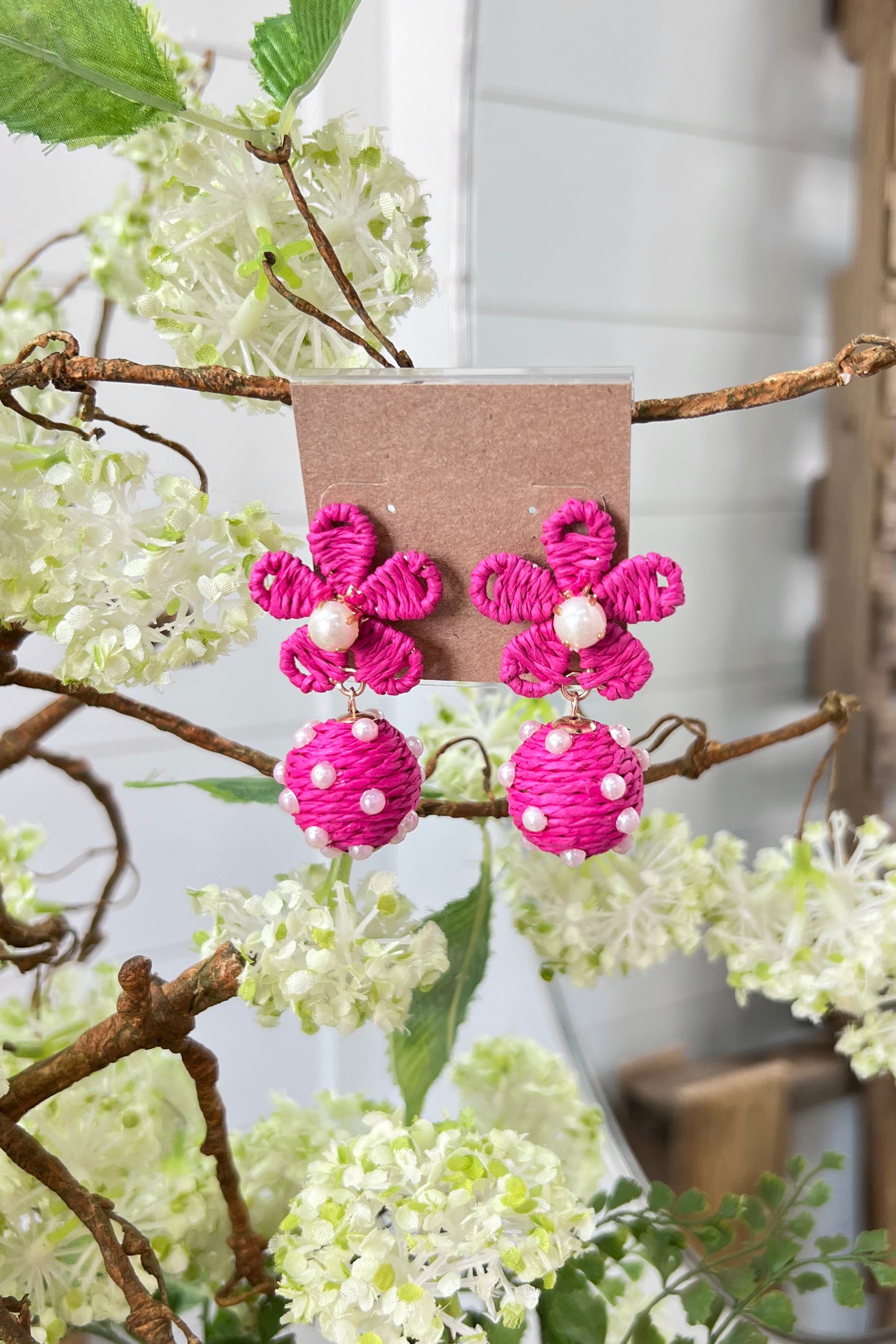 Spring Forward Earrings  US Jewelry House One Size Fuchsia 