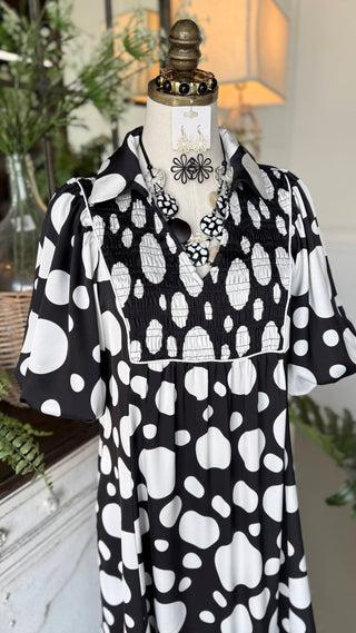 Alotta Dots Long Dress Black by Jodifl Dresses Jodifl