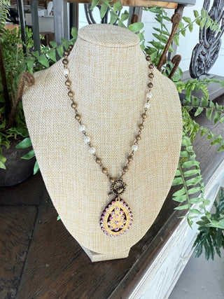 Cultured Necklace Bronze by Pink Panache Necklaces Pink Panache