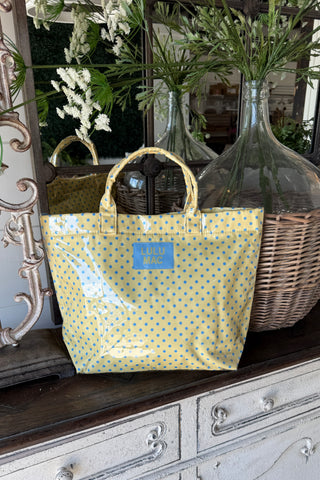 Lulu Mac Polka Dot Tote Yellow Tote Lulu Mac