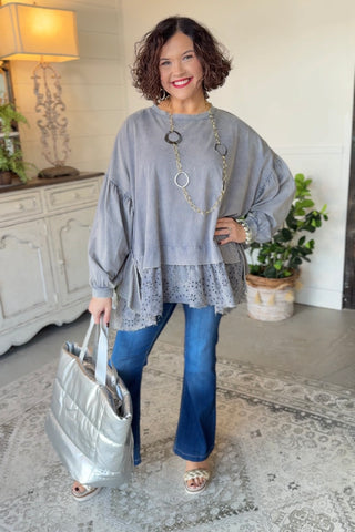 Alissa Navy Shirts & Tops Blue Velvet