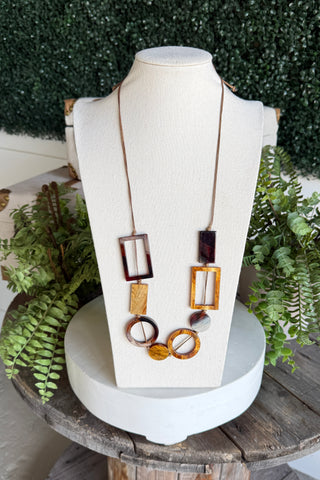 Dimensions Necklace Brown
