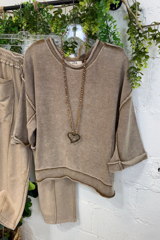 Harbin Sweater Mocha Sweater Blu Pepper