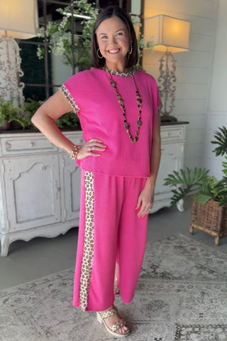 No Worries Pant Set Charcoal Top & Pant Set Lovely Melody