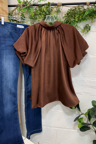 Ashburn Top Coffee by Gigio Shirts & Tops Gigio