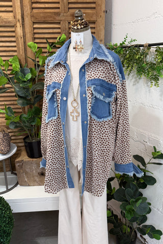 Cover Your Tracks Top Denim Mix