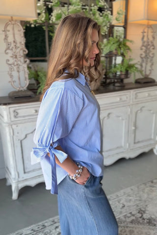 Juanita Top Blue Shirts & Tops Vine & Love
