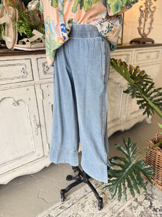 Piper Pants Lt Denim by Umgee Pants Umgee