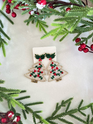 White Christmas Earrings Earrings carol's boutique