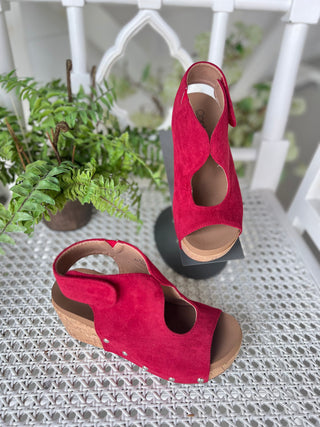 Frisky Red Wedges by Corky's Shoes Corky's Footwear