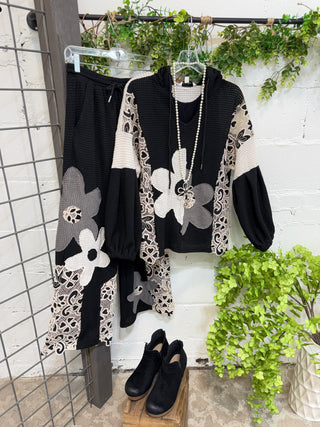 Daisy Duo Pants Black/Grey Pants Davi & Dani