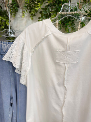 Dionne Top White by Easel Shirts & Tops Easel