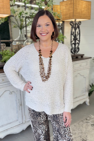 Snuggle Me Sweater Ivory