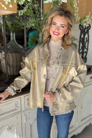 Reflections Jacket Beige/Gold Jacket Urban Mangoz