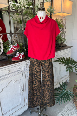 Scarlett Top Red by Umgee