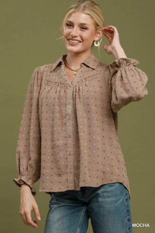 Baxley Top Mocha by Umgee